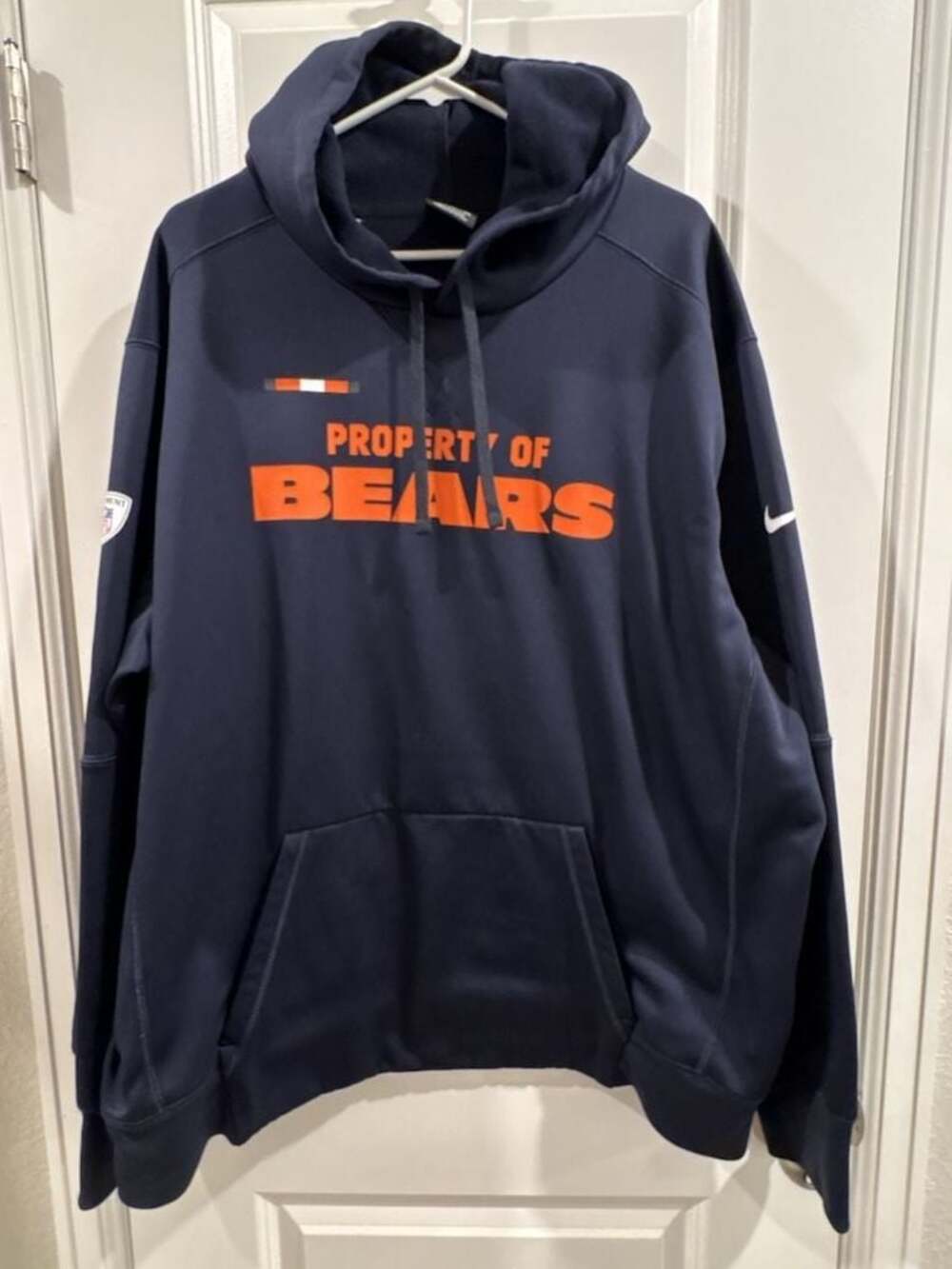 Nike NFL Chicago Bears Property Of Bears Dri-FIT Pullover Hoodie Navy 2XL